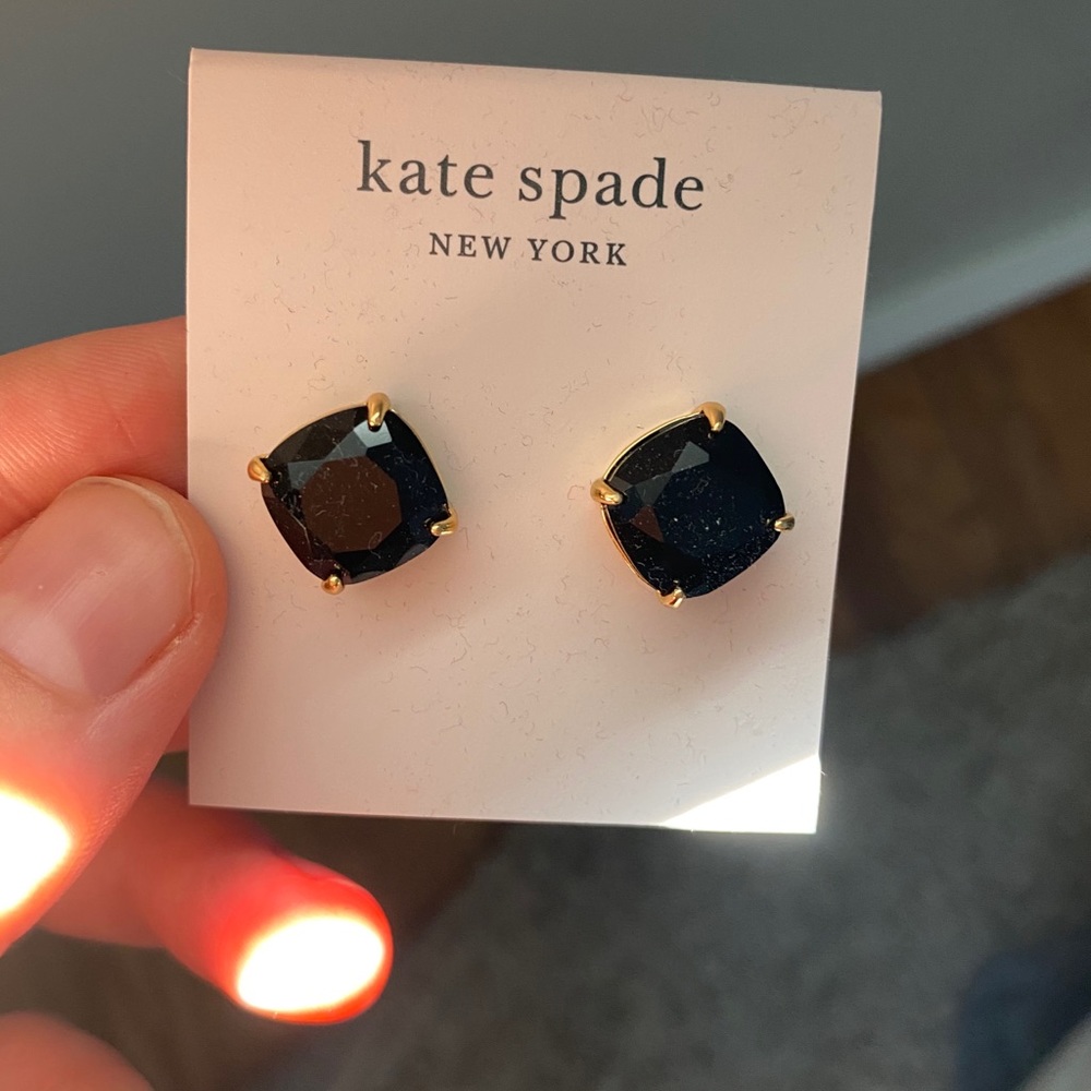Kate Spade NWTS Black Stud Earrings